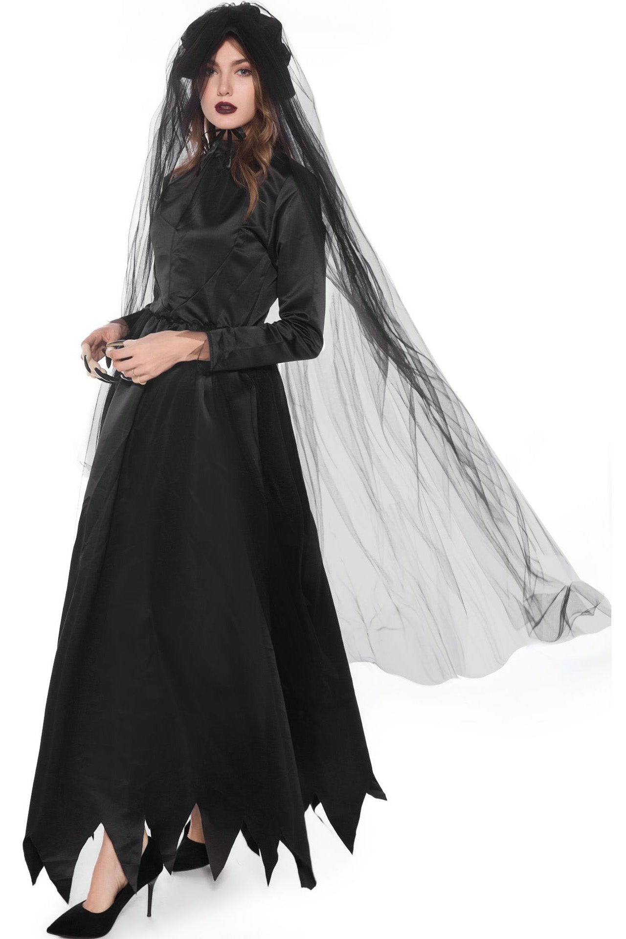 Tim Burton's Corpse Bride Cosplay Long Dress Costume