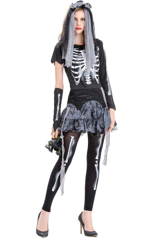 Tim Burton's Corpse Bride Cosplay Dress Costume Black