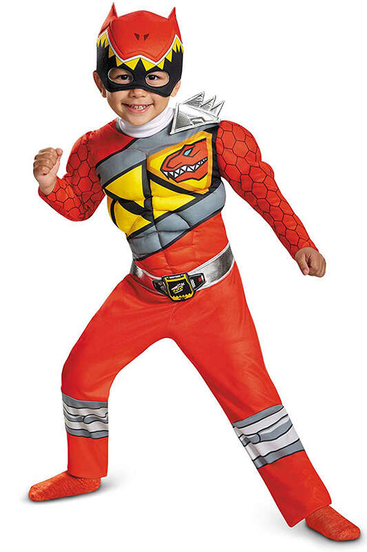 Power Ranger Dino Charge Red Muscle Costume For Kids