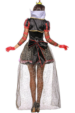 Sexy Queen of Hearts Costume with tail. Alice in Wonderland