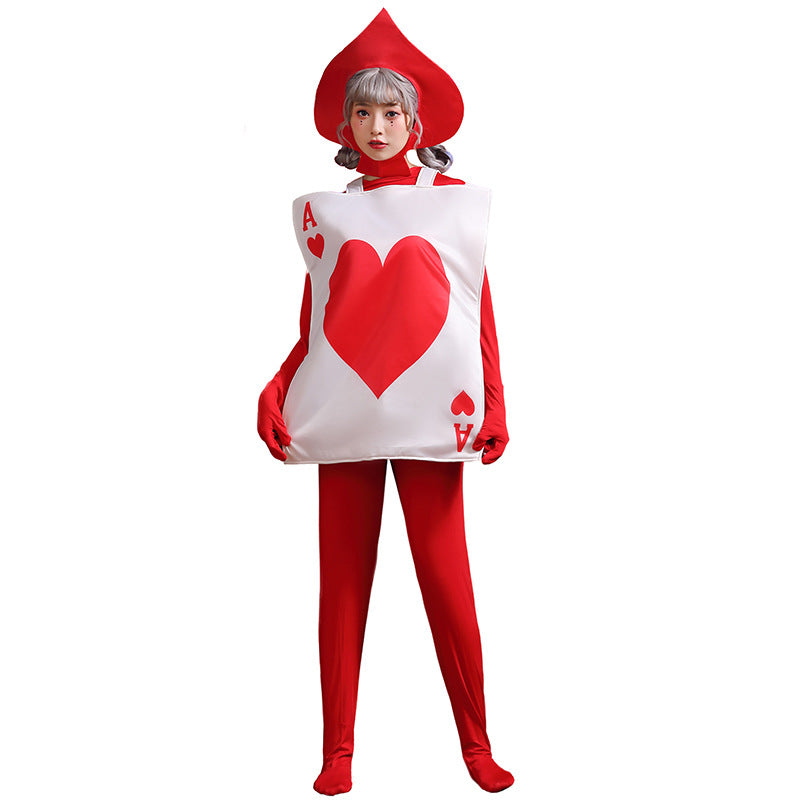 Alice in Wonderland Playing Card Costume. Heart. Royal Family