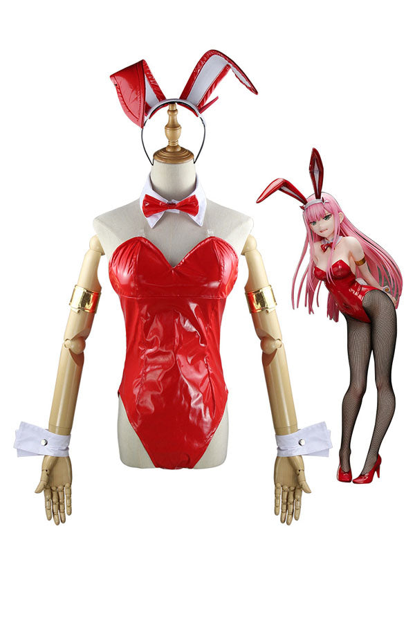 Cosplay Zero Two Bunny Costume Bodysuit