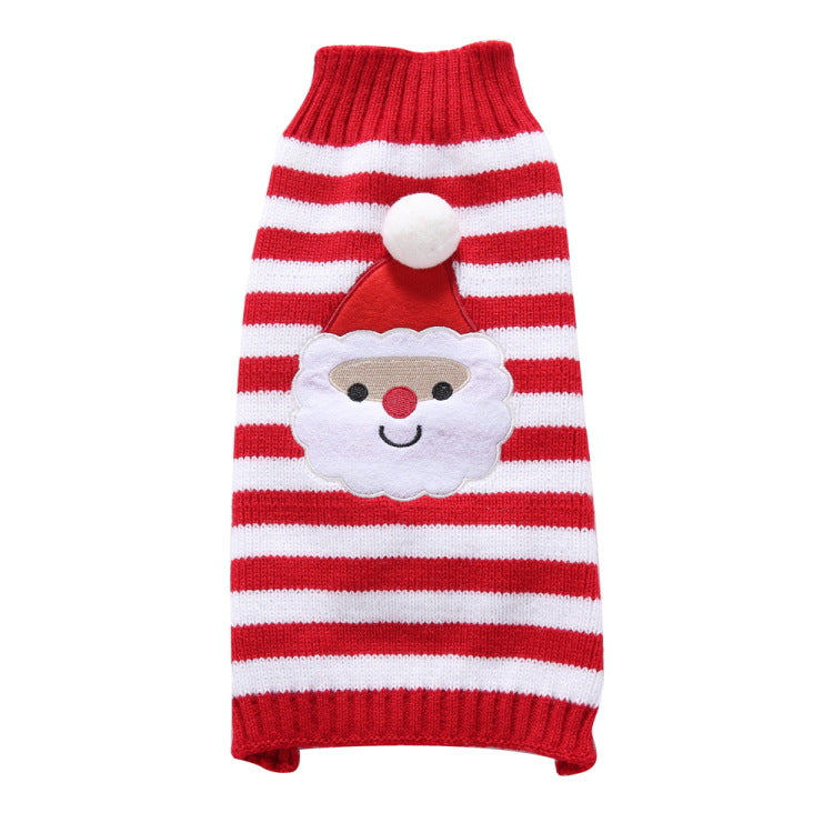 Pet Christmas Costume. Santa Claus Sweater for Dogs and Cats