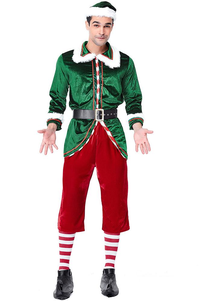 Christmas Elf Costume For Men