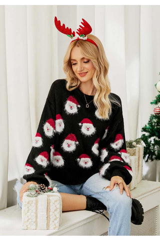 Ugly Christmas Santa Claus Sweaters for Women and Girls