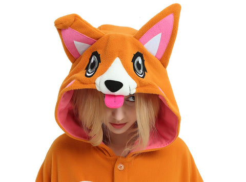 Corgi Dog Onesie Costume For Adults And Teenagers