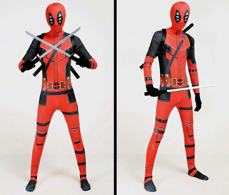 Deadpool Costume For Adult Men and Kids