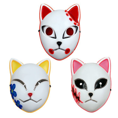 Demon Slayer Sabito, Makomo, Tanjiro, LED Mask Costume