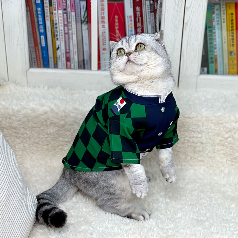 Demon Slayer Tanjiro Kamado Kimono Costume For Cats and Small Dogs