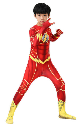 The Flash Bodysuit Costume Cosplay For Kid And Adult