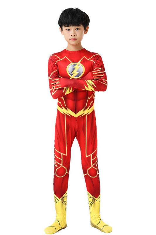 The Flash Bodysuit Costume Cosplay For Kid And Adult