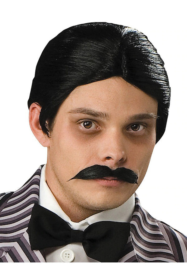 Gomez Addams Wig and Mustache