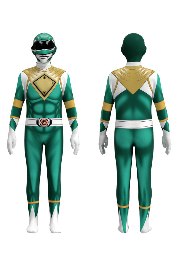 Mighty Morphin Power Rangers Costume Suit For Kids