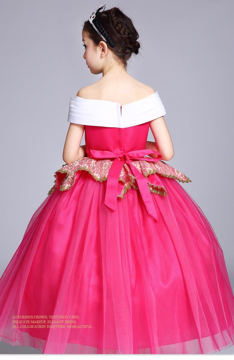 Sleeping Beauty Princess Aurora Dress Costume For Kids