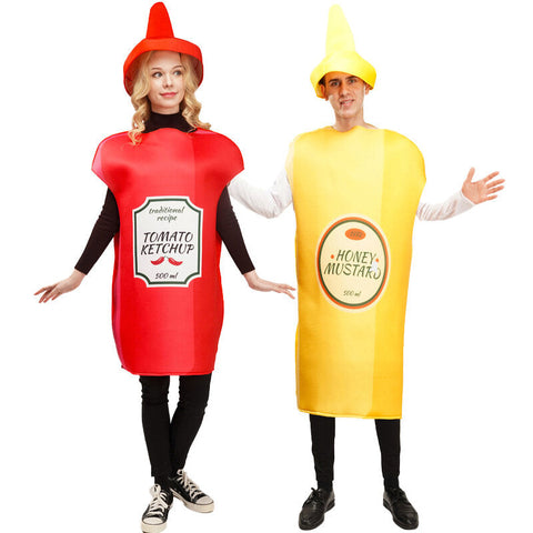 Ketchup and Mustard Couple Costumes for Halloween