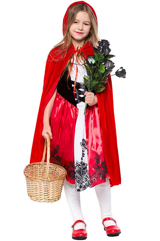 Kid's little red riding hood costume for halloween