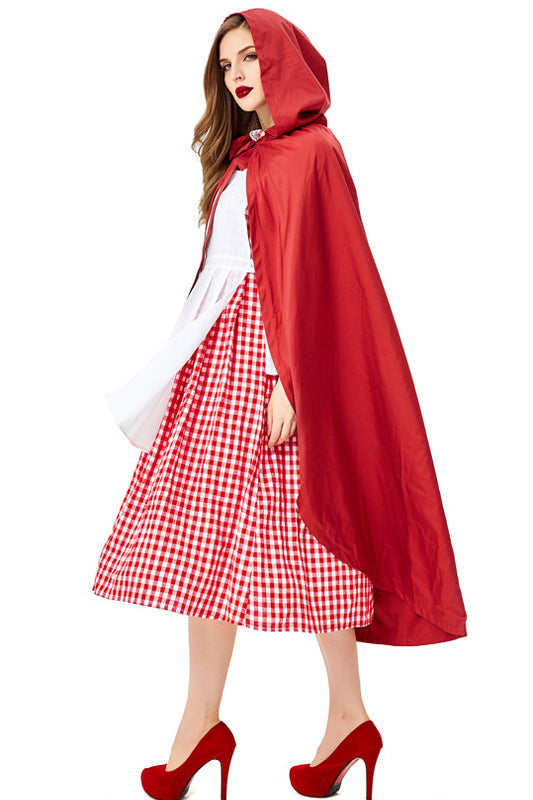 Womens Little Red Riding Hood Costume. Big Cape