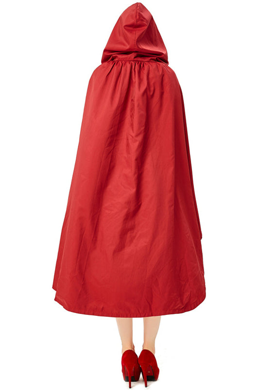 Womens Little Red Riding Hood Costume. Big Cape
