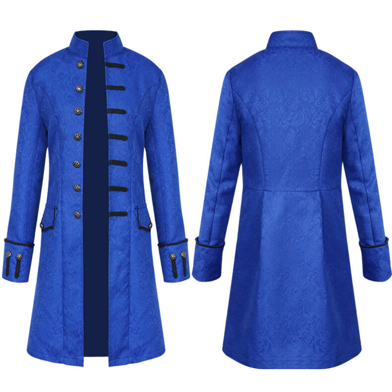 Mens Medieval Jacket Costume Renaissance Frock Coat