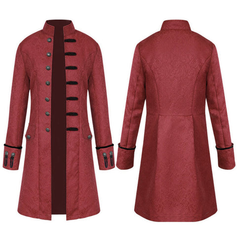 Mens Medieval Jacket Costume Renaissance Frock Coat