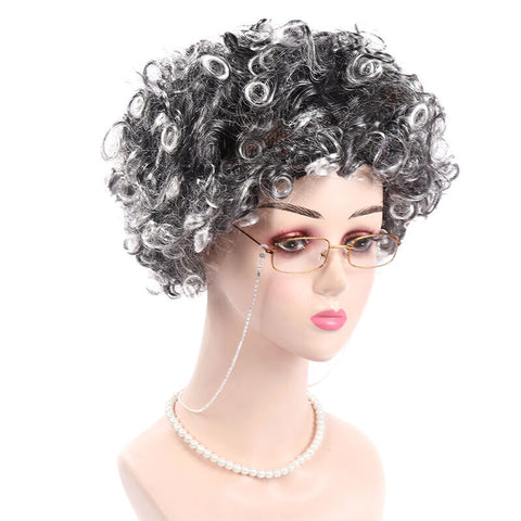 Old Lady Wig Costume