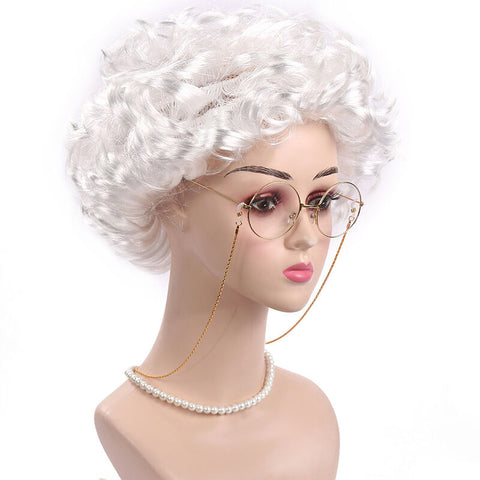 Old Lady Wig Costume