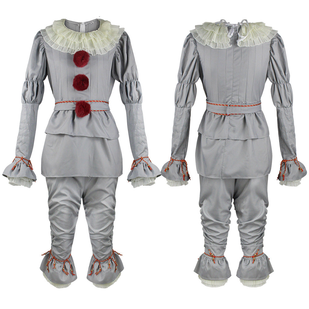 Pennywise Costume for Kids and Adults. Grey