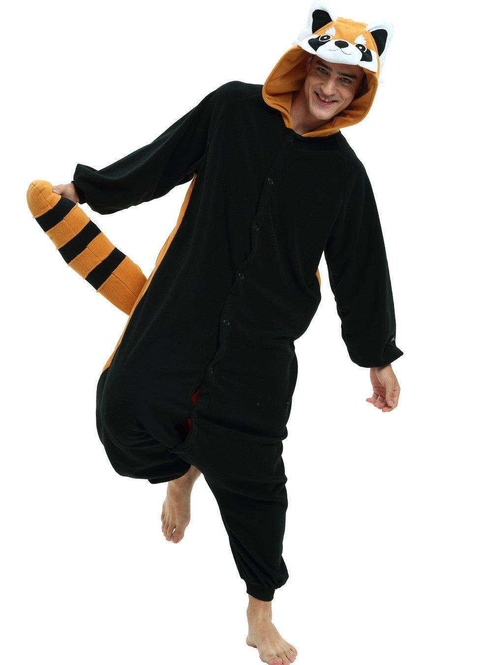 Red Panda Raccoon Onesie Kigurumi Costume For Adults and Teenagers