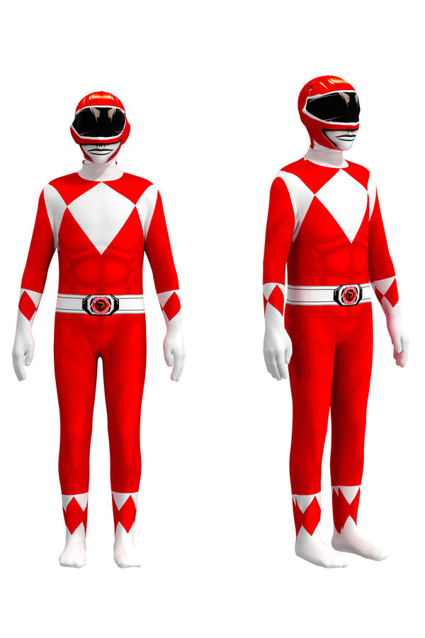 Mighty Morphin Power Rangers Costume Suit For Kids