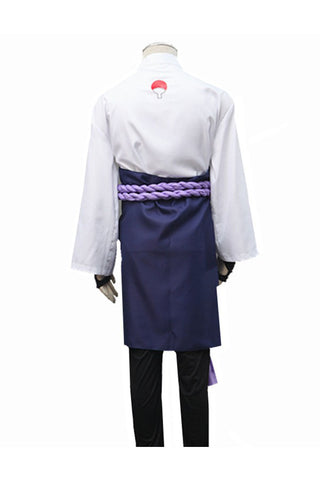 Cosplay Sasuke Uchiha White Costume Set For Adult