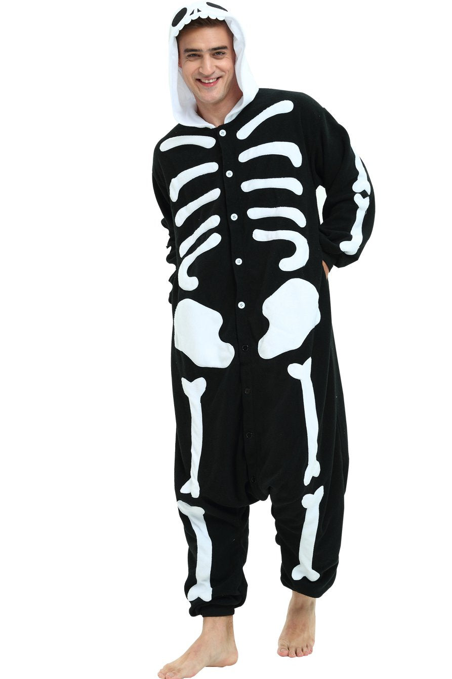 Skeleton Onesie Costume For Adults and Teenagers