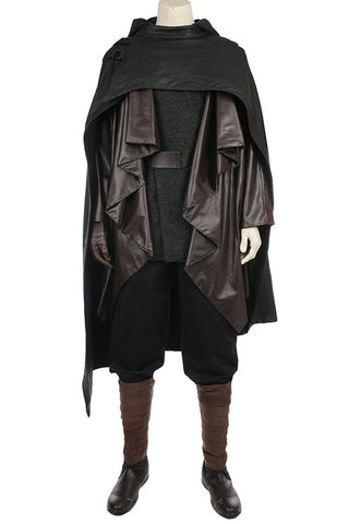 Luke Skywalker Cosplay Black Costume, Star Wars the Last Jedi Outfit