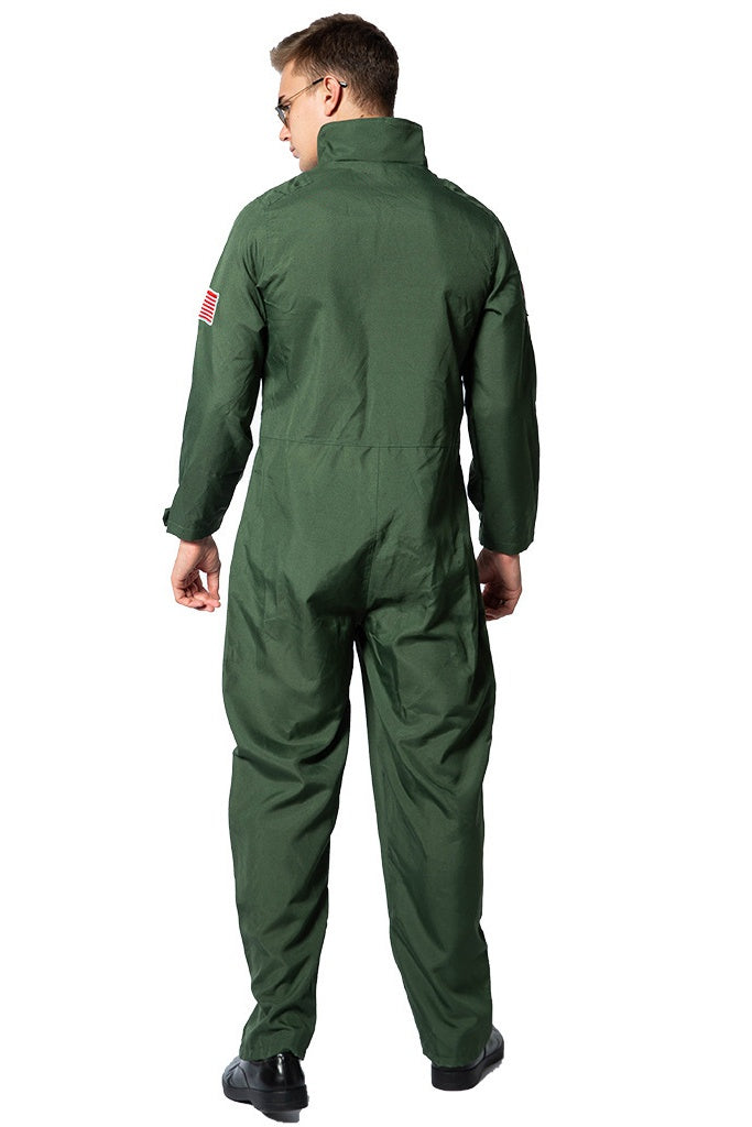 Top Gun Flight Suit Halloween Costume for Men