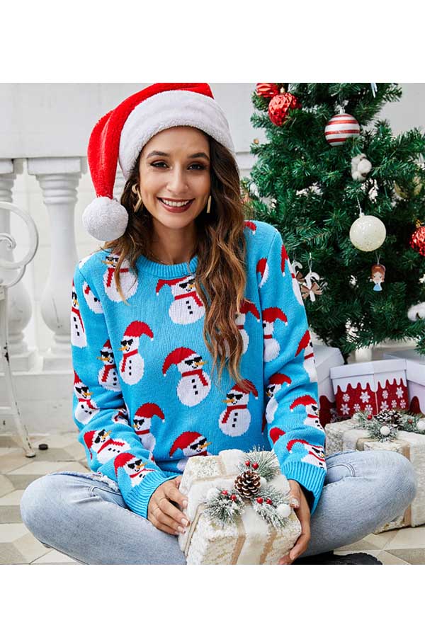 Women's Snowman Ugly Christmas Sweaters