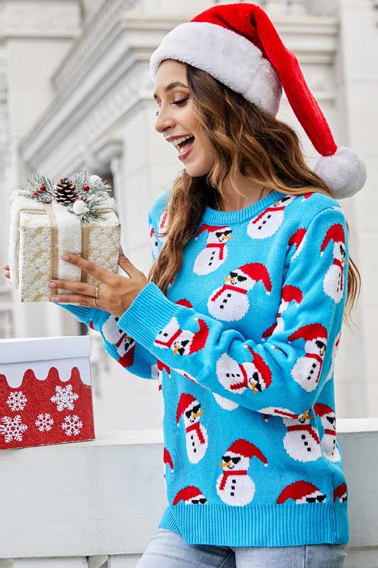 Women's Snowman Ugly Christmas Sweaters