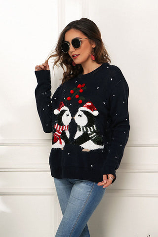 Ugly Christmas Penguin Sweaters for Women