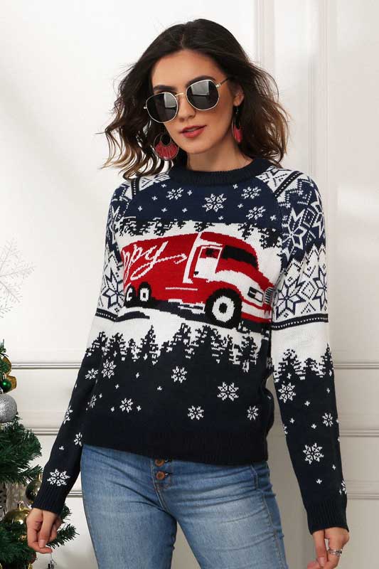 Women's Snowflake Ugly Christmas Sweater