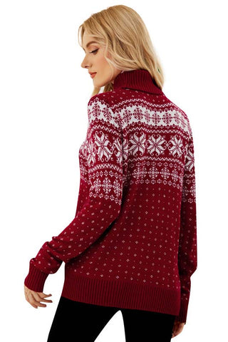 Ugly Christmas Snowflake Sweaters for Women
