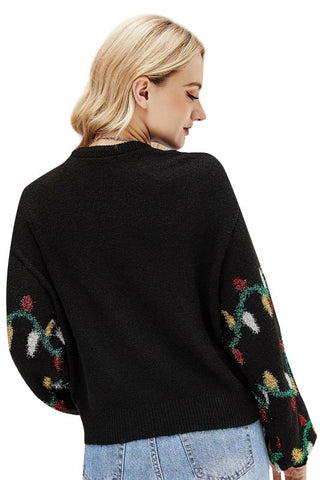 Ugly Christmas Sweaters, Christmas Lights Sweaters for Women