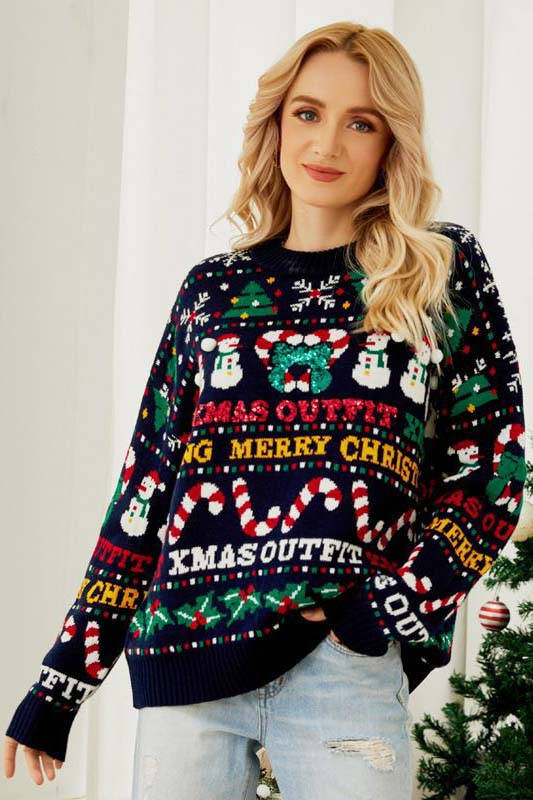Ugly Christmas Sweaters, Snowman Sweaters for Women