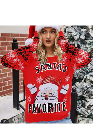 Ugly Christmas Sweaters, Santa Claus Sweaters for Women