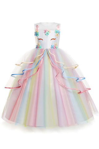 Unicorn Princess Dress For Girls