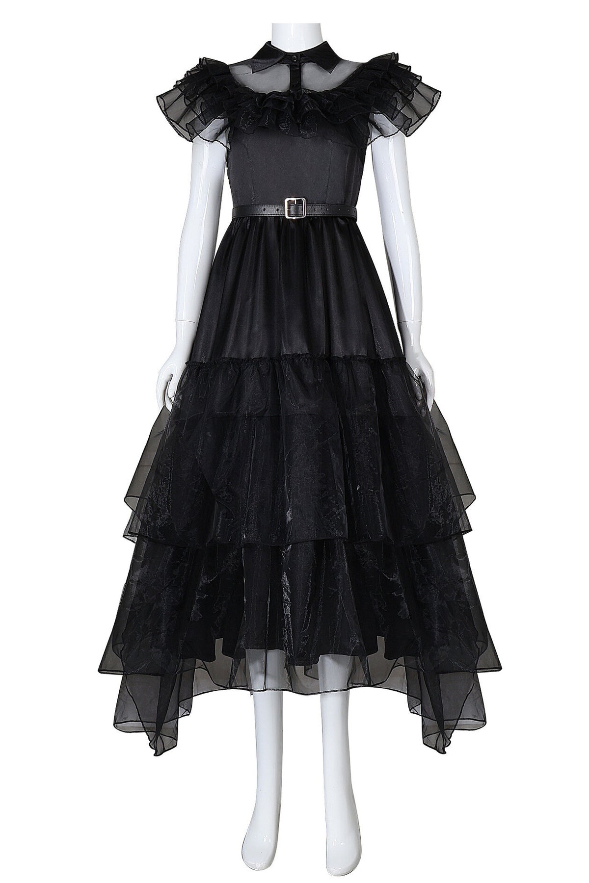 Wednesday Addams Rave'N Dance Dress Costume for Kids and Adults